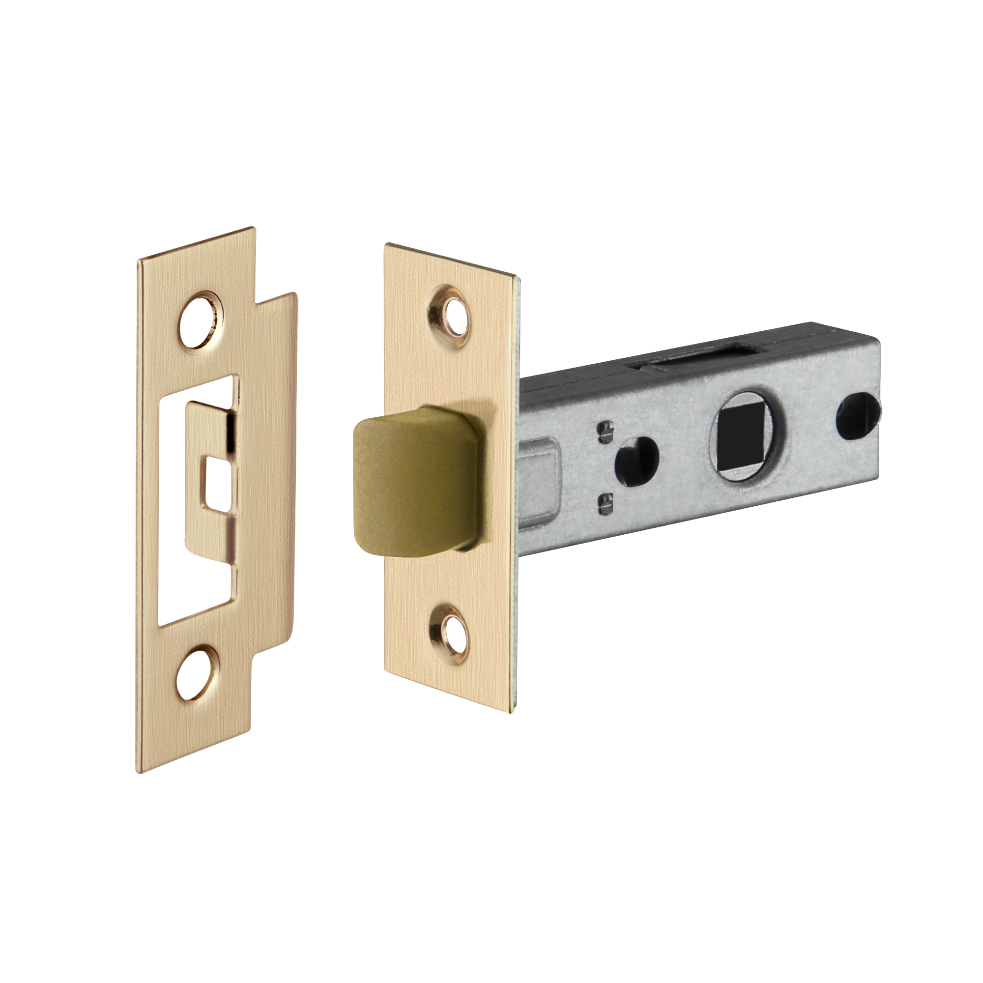 Защелка врезная Ajax PLASTLP45-8 (LP45-8) SSG сатинированное золото 60115