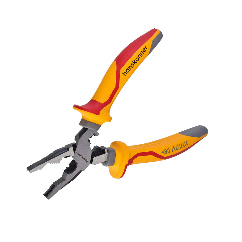 Пассатижи диэлектрические Hanskonner эксц. шарнир 160мм HK1020-03-1-160