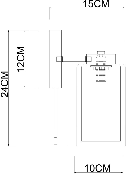 Бра Leo A7027AP-1BK