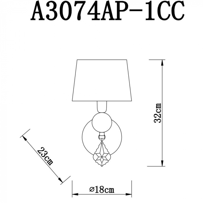 Бра Promessa A3074AP-1CC