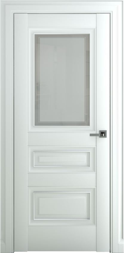 Ампир В2, Classic Baguette, Экошпон, Матовый белый, Сатинат