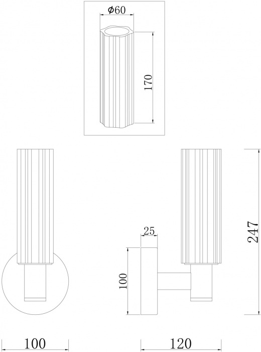 Бра Ambra FR5167WL-01BS