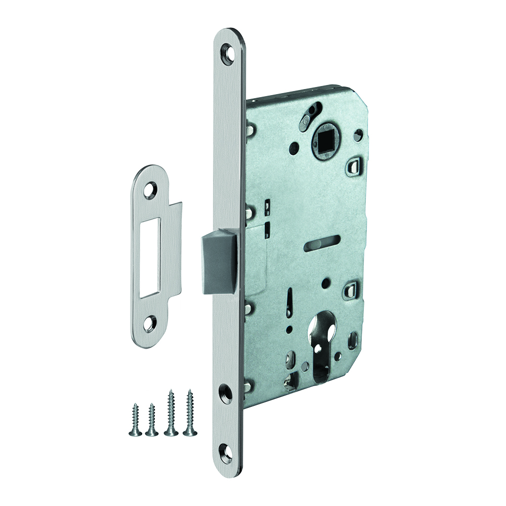 Защелка врезная Ajax PLASTLP85-50 SN матовый никель 48279