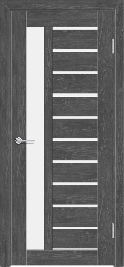 Т13, Дуб графит, Белое матовое