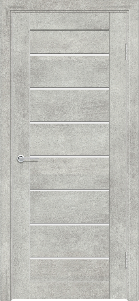 Т18, Серый бетон, Белое матовое