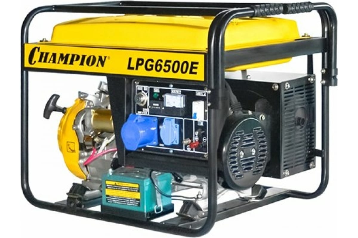 Генератор газовый Champion LPG6500E кВт 220В ручной/электро