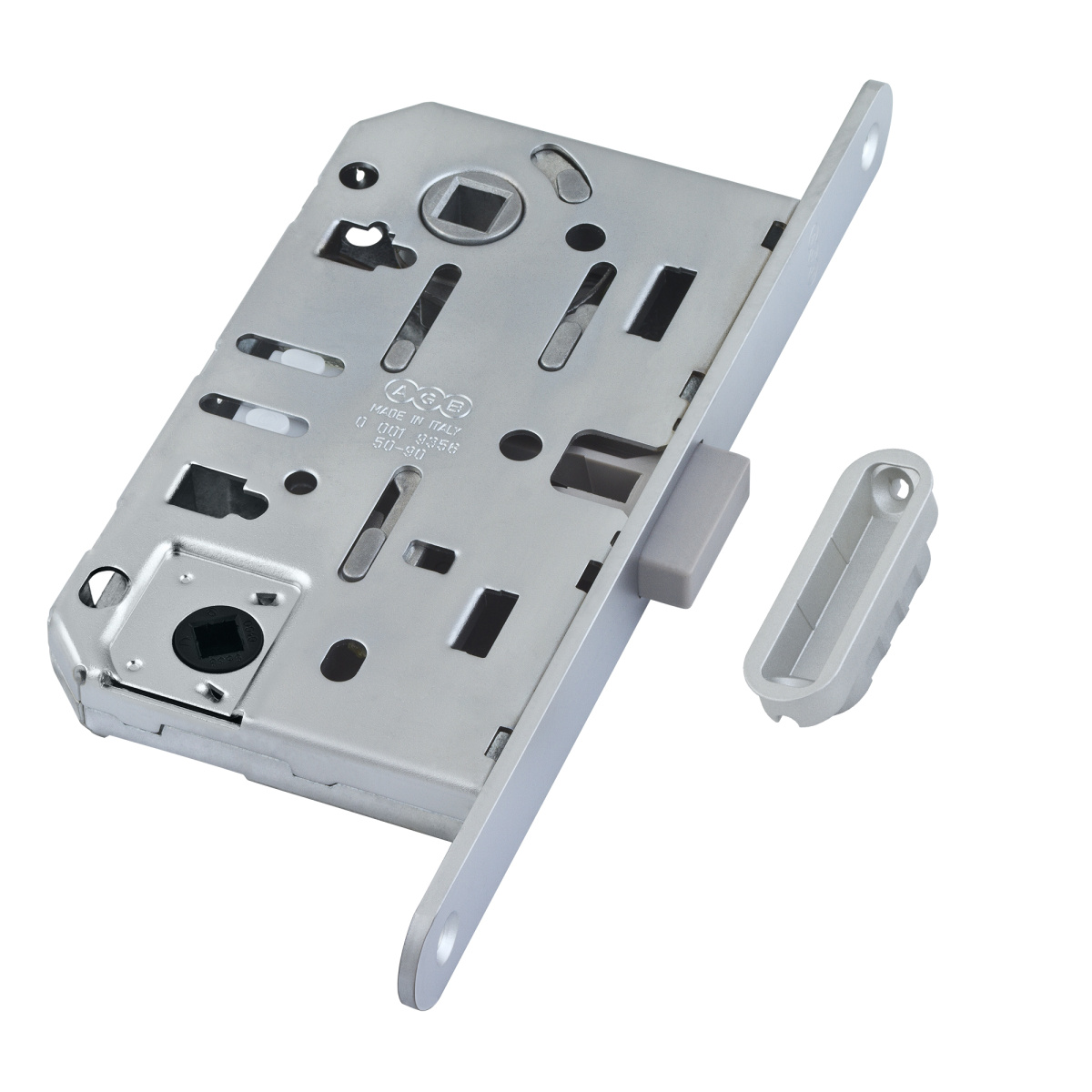 Защелка врезная с ответной планкой AGB MEDIANA POLARIS B06102.50.34.640 WC матовый хром 60149