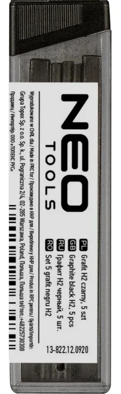 Набор грифелей Neo Tools для 13-810 (75мм/5шт), черный 13-821