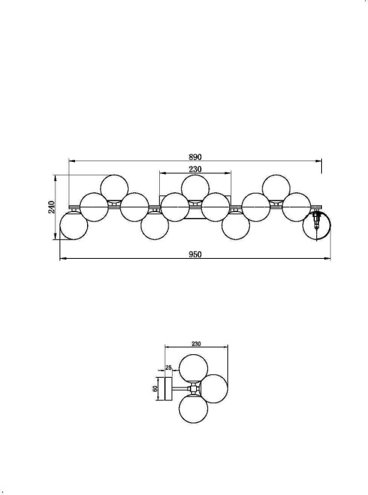 Бра Dallas MOD547WL-13BS