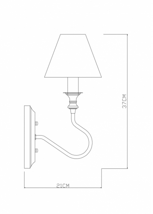 Бра ALBA A9395AP-1WG
