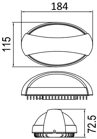 Архитектурная подсветка SIDNEY LED W1861 Gr