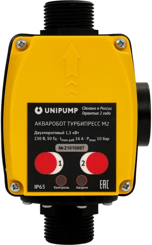 Блок управления насосом с вилкой и розеткой Unipump Турбипресс М2