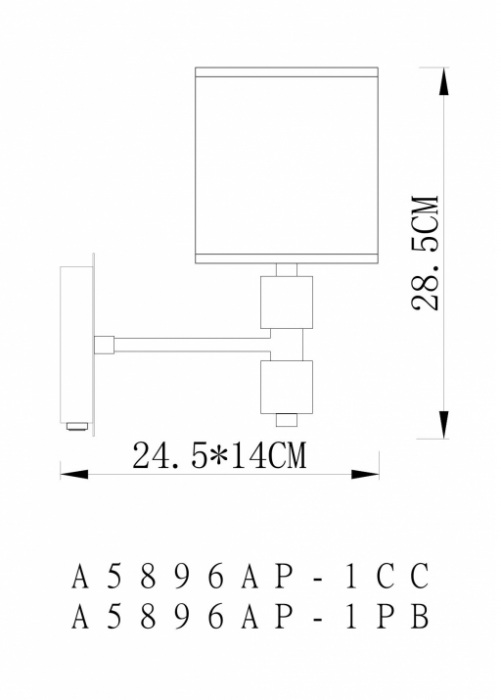 Бра North A5896AP-1CC