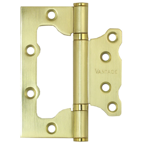 Петля без врезки Vantage 100х75х2,5мм 2BB-SB матовое золото (2 шт.) 