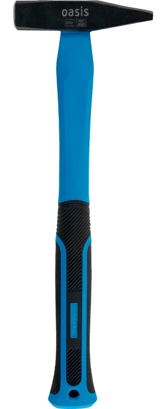 Молоток слесарный с обрезиненной фибергласовой рукояткой Oasis (800г) 103010602013