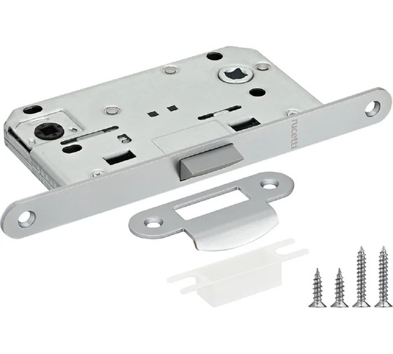 Защелка сантехническая бесшумная Rucetti RP1895 SC Цвет - матовый хром 9014491