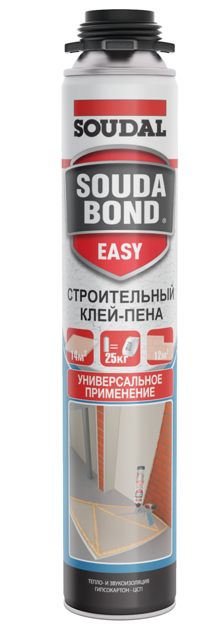 Клей-пена SOUDAL Soudabond EASY GUN 750 мл 121618