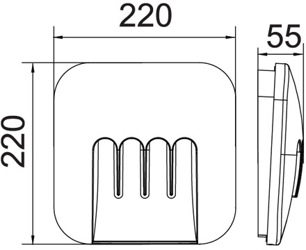 Архитектурная подсветка SIDNEY LED W1872 Gr