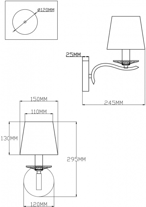 Бра Silvestor V2550-1W