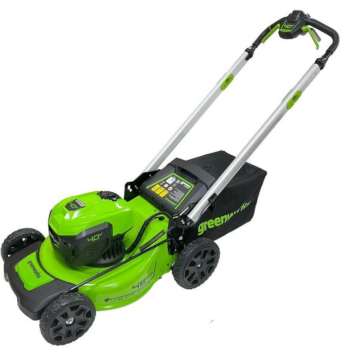 Газонокосилка аккумуляторная с АКБ 4АЧ GreenWorks GD40LM48SP 2517407UB