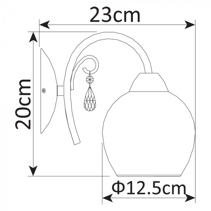 Бра Millo A9548AP-1CC