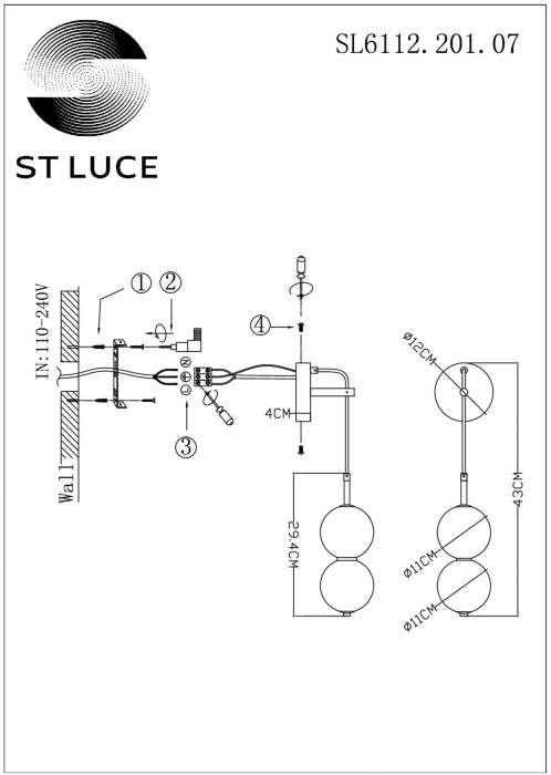 Бра Ode SL6112.201.07