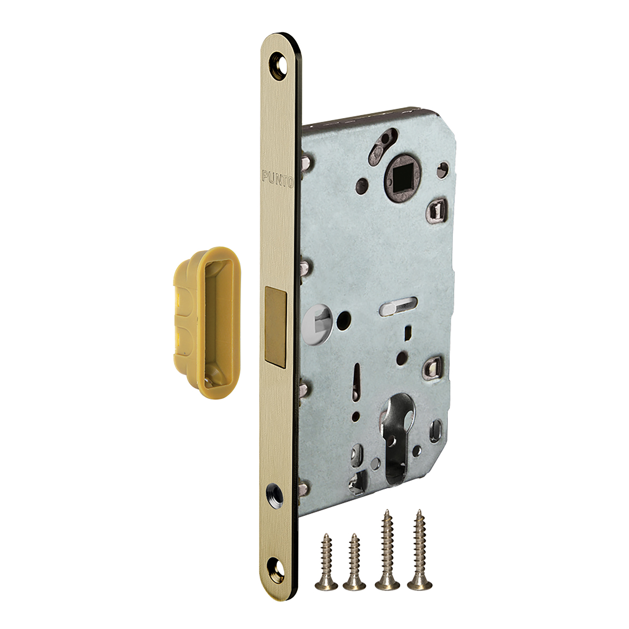 Защелка врезная магнитная Punto ML85-50/BL AB бронза блистер 48811