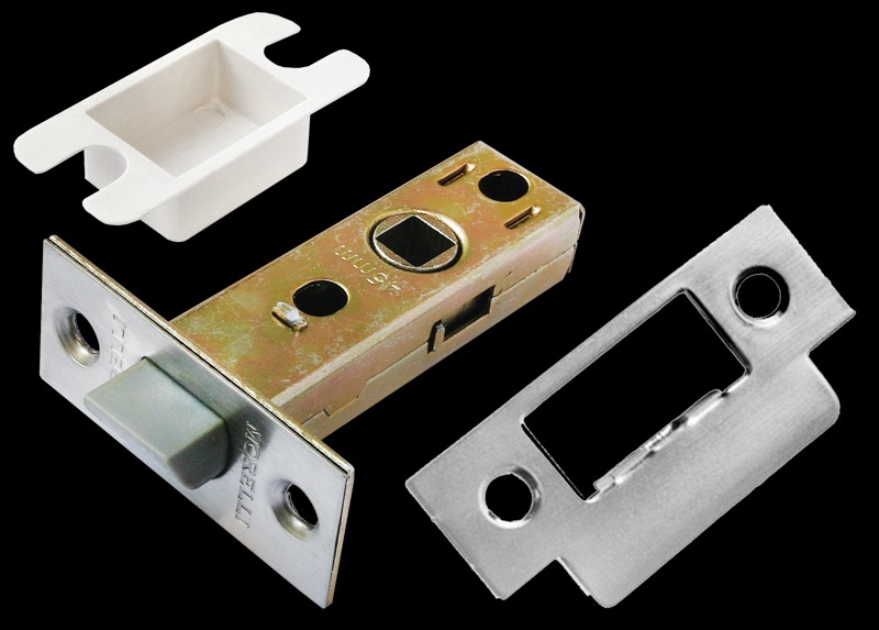 Защелка врезная с пластиковым язычком Morelli LP6-45 SC матовый хром 9013940