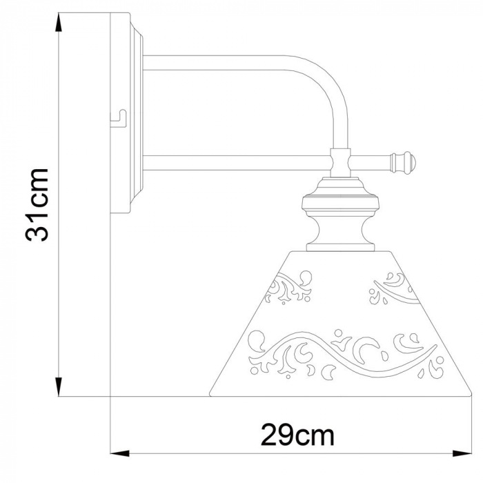 Бра KENSINGTON A1511AP-1WG