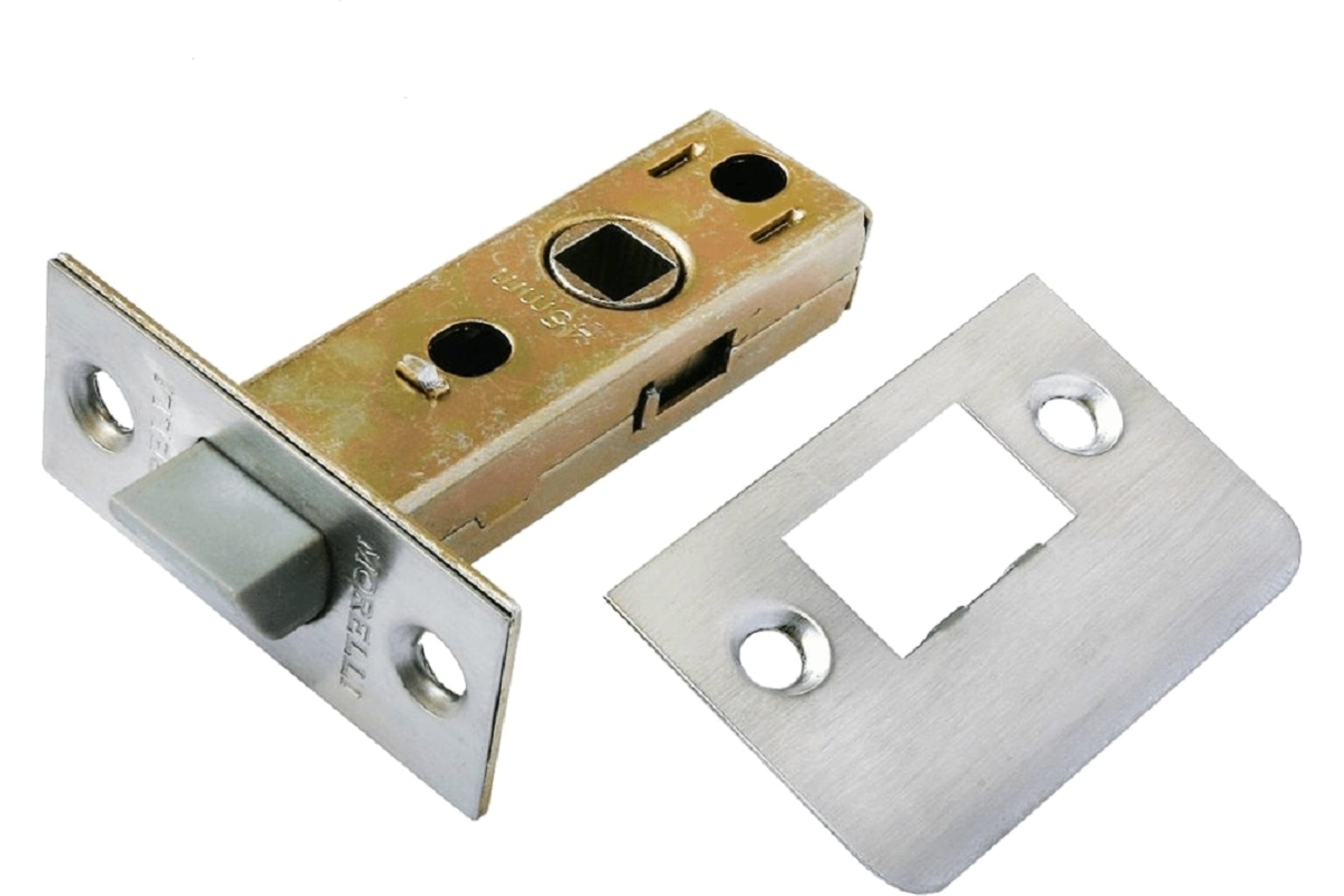 Защелка врезная с пластиковым язычком Morelli LP6-45 SN никель 9010490