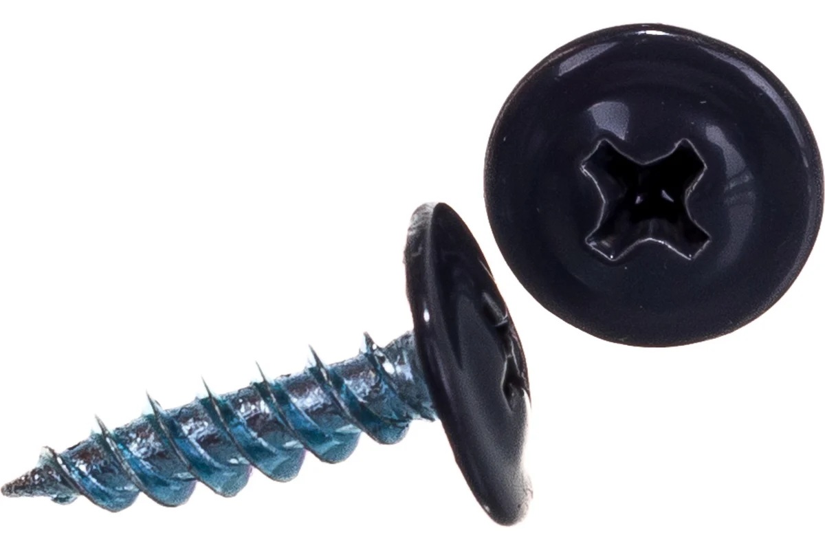 Саморез прессшайба острый (4,2х25мм) RAL7024 серый графит