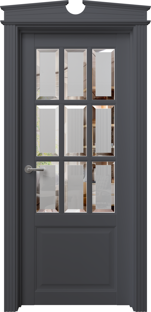 S 26, San-Remo, Экошпон, Софт графит, Зеркало, Фацет