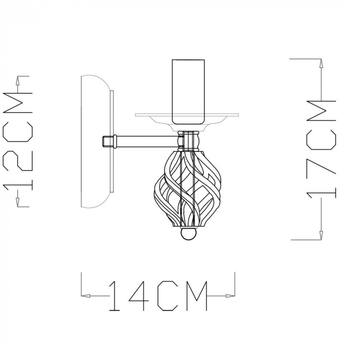 Бра CARTWHEEL A4550AP-1CK