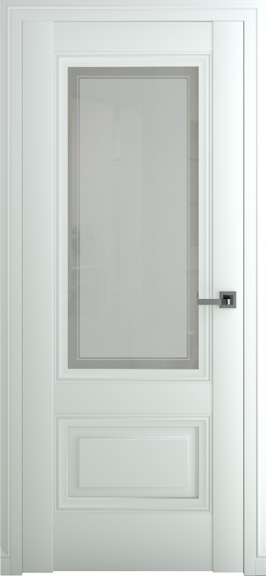 Турин В3, Classic Baguette, Экошпон, Матовый белый, Сатинат