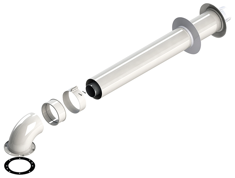 Комплект коаксиального дымохода Kentatsu FVT-08-100 (Ø 60/100мм)