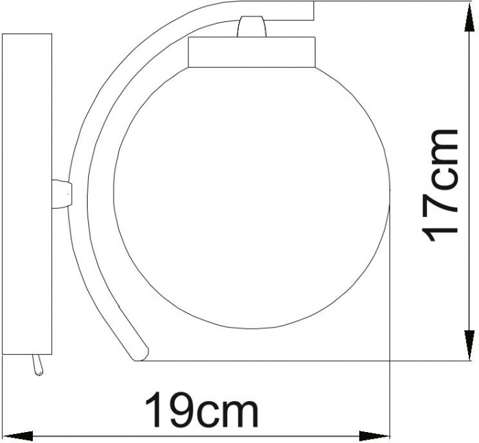 Бра CLOUD A8170AP-1SS