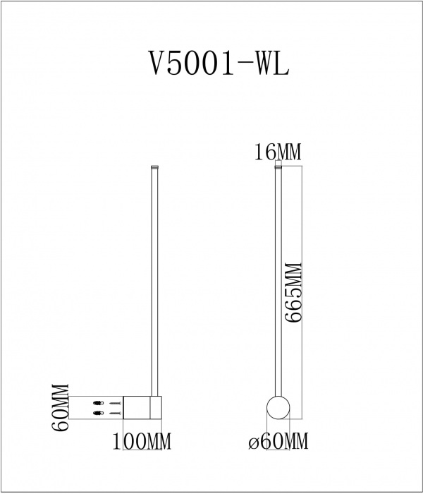 Бра Ricco V5001-WL