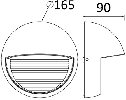 Архитектурная подсветка SIDNEY LED W1865 Gr