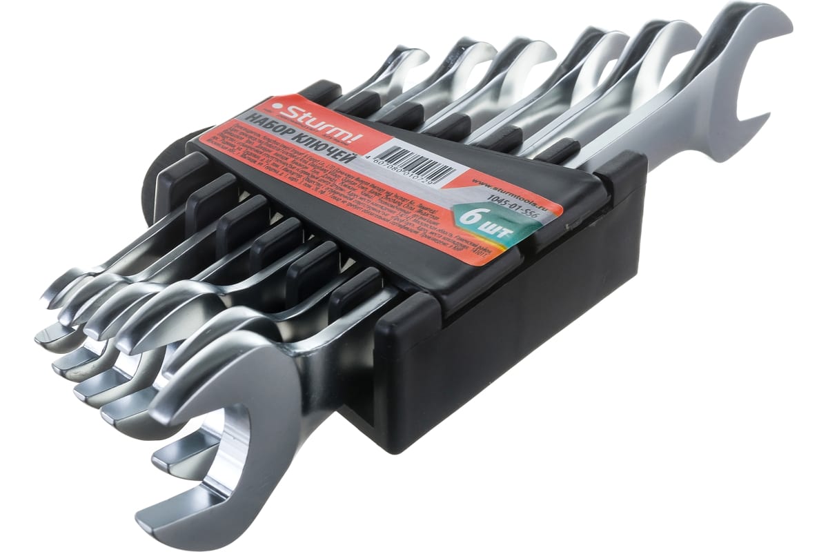 Набор ключей рожково-накидных Sturm (6шт/6-19мм) 1045-01-SS6