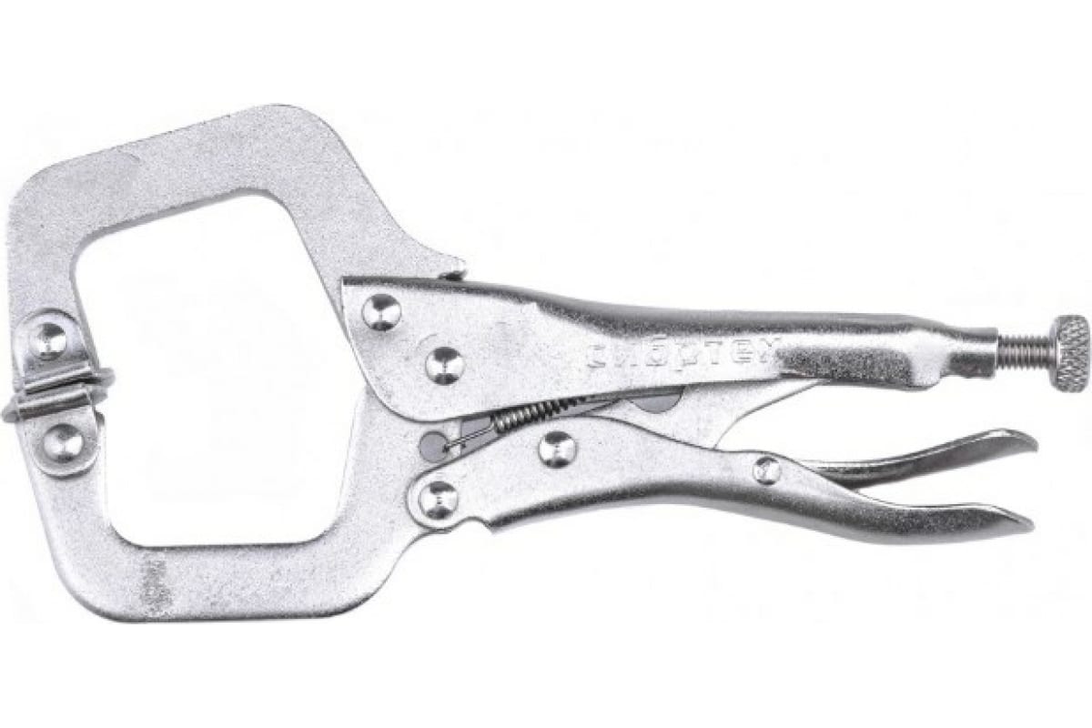 Зажим ручной, увеличенный захват, подвижные губки Сибртех (270мм) 18426