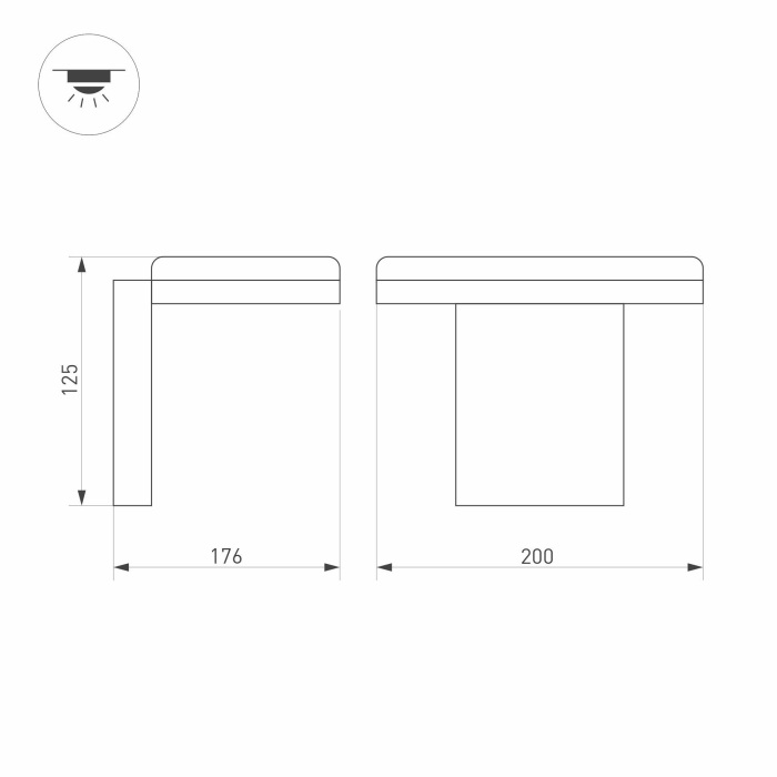 Архитектурная подсветка LGD-TENT-WALL 029977