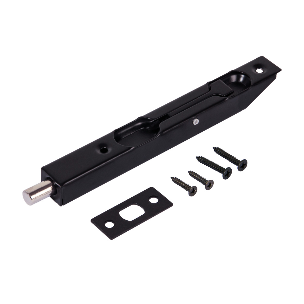 Шпингалет торцевой Fuaro RIGEL16-140 (FB 140-16) BL-24 черный 43483