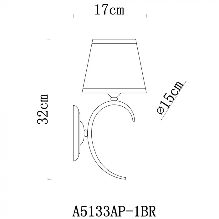 Бра IRENE A5133AP-1BR