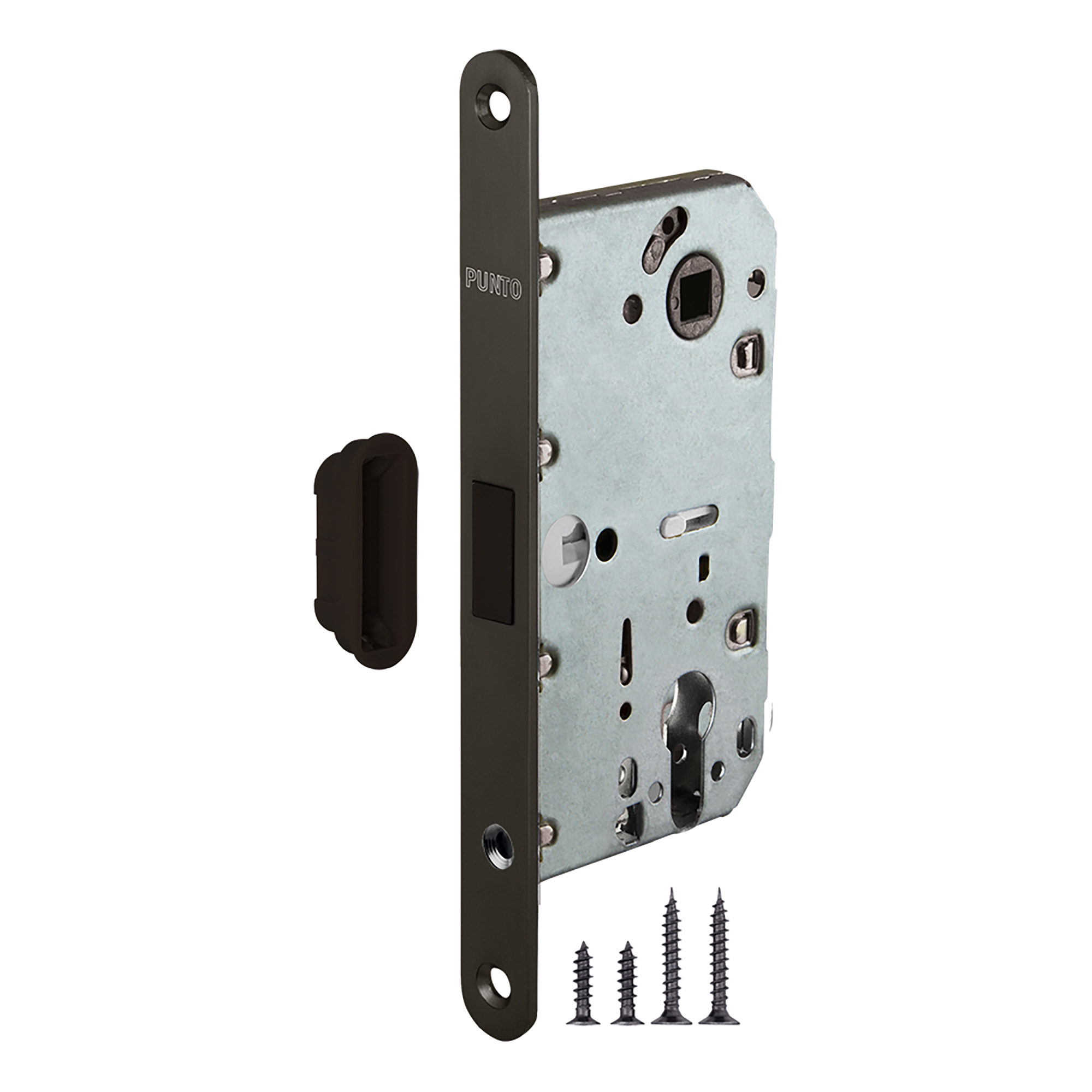 Защелка врезная магнитная Punto ML85-50/BL GR графит блистер 48809