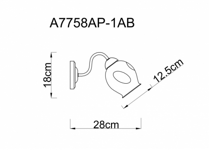 Бра Riccio A7758AP-1AB