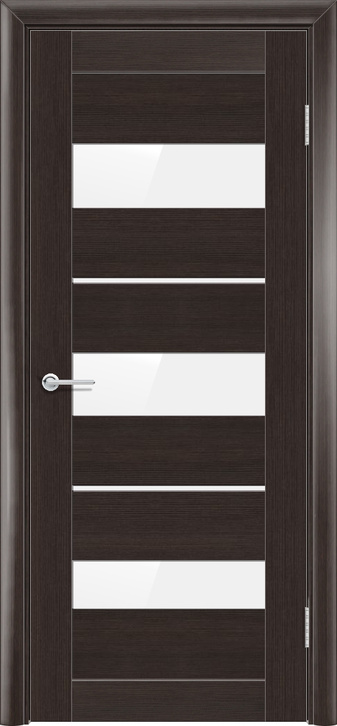 Т64, Орех темный рифленый, Лакобель белый