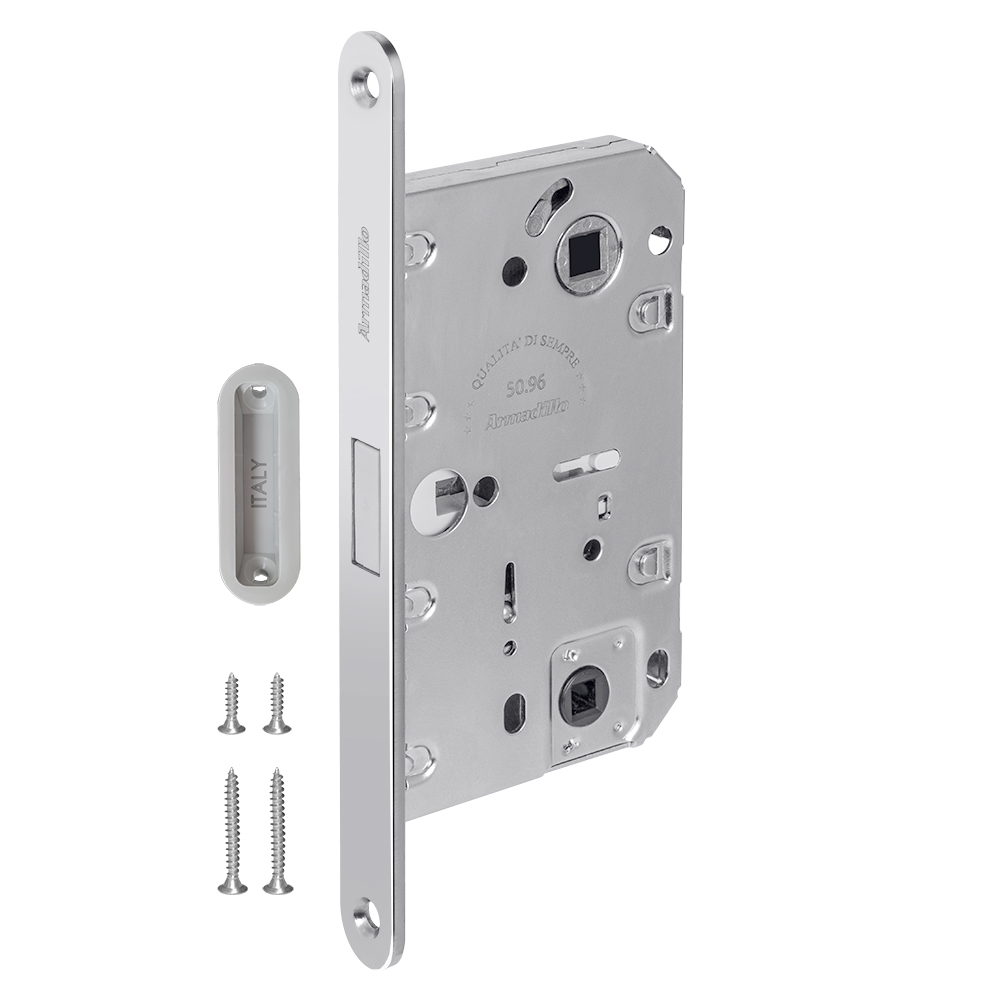 Защелка магнитная Armadillo WC с ответной планкой GRAVITY G01.196.50.96 CP хром 44205