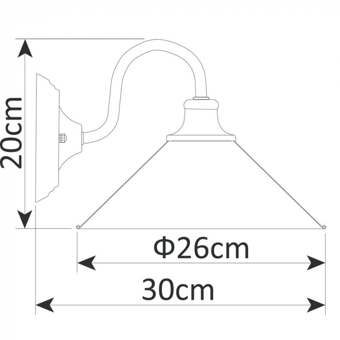 Бра Bevel A9330AP-1BR