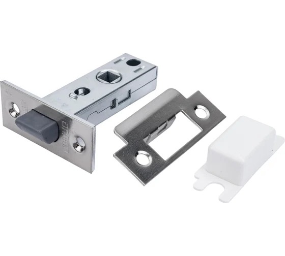 Защелка врезная пластик Аллюр L45-8-P SN матовый никель 12333