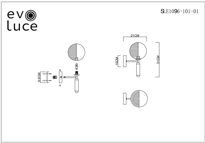 Бра Aveiro SLE1096-101-01